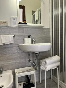 Koupelna v ubytování Hotel Cecile
