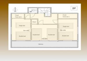 Půdorys ubytování Comfy Home Koiwa