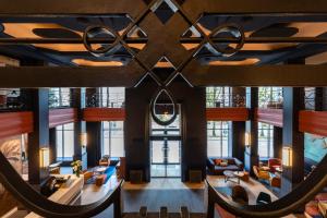 a view of the lobby of a building at Hôtel & Spa Oceania Le Conti in Brest