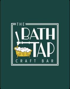 a logo for the bath tap craft bar at The Bath Rooms in Morecambe