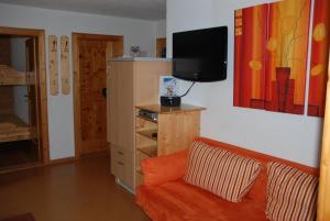 TV a/nebo společenská místnost v ubytování Ferienwohnung Gaschurn Ganahl