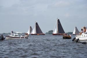 a group of sailboats in a body of water at Zonnehoek Terherne in Terherne