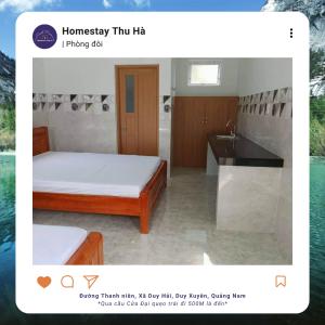 Giường trong phòng chung tại Homestay Thu Hà