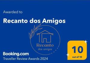 a logo for the reactoria does amigos at Recanto dos Amigos in Santa Teresa
