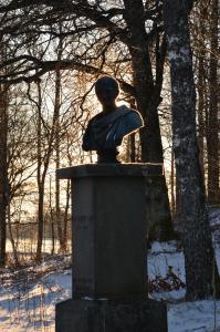 Södra Ljunga Vandrarhem v zimě