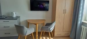 TV a/nebo společenská místnost v ubytování Mieszkanko w centrum
