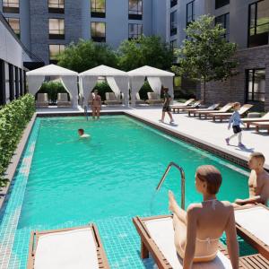 בריכת השחייה שנמצאת ב-Home2 Suites By Hilton Austin East Side או באזור