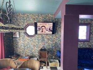 TV a/nebo společenská místnost v ubytování Actual Pretty Boy Floyd's Hideout - Lake Erie, MI