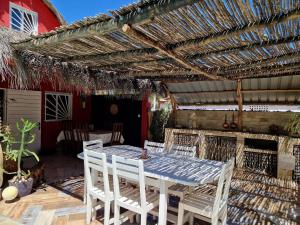 Patio nebo venkovní prostory v ubytování la maison rouge