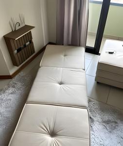 A bed or beds in a room at Apartamento 1 quarto com garagem