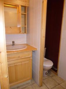 a bathroom with a sink and a toilet at Résidence Arche - Studio pour 4 Personnes 14 in Flaine