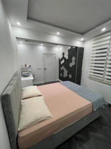 1 dormitorio con 1 cama grande en una habitación en Stay in the heart of the city en Estambul