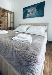 Voodi või voodid majutusasutuse Luka Apartment in Sarande toas