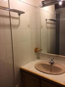 Et badeværelse på Résidence Les Flocons Du Soleil - Chalets pour 6 Personnes 474