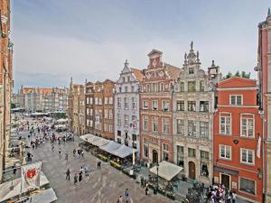 Výhľad na mesto Gdansk alebo výhľad na mesto priamo z apartmánu