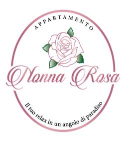 a pink rose in a circle with a logo at appartamento NONNA ROSA in Morano Calabro