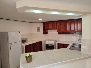 Η κουζίνα ή μικρή κουζίνα στο Apartamento Tranquilo y Espacioso cerca de Quito