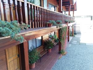 Rõdu või terrass majutusasutuses Apart-Hotel Colonia-Königsberg ESTACIONAMIENTO Deptos Completos Ubicado En El Centro De Valdivia AIRE ACONDICIONADO