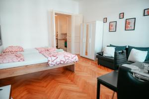 Posteľ alebo postele v izbe v ubytovaní Raimond Apartment Top 12