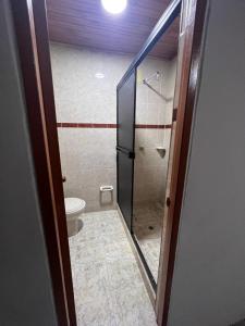 Koupelna v ubytování Hotel damayu