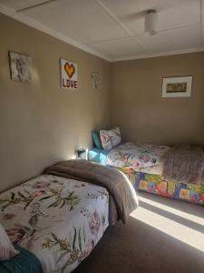 a bedroom with two beds in a room at Holden's Hideaway MBT in Rotorua