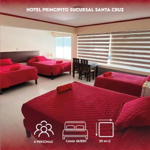 a hotel singapore serviced sakura club with two beds at PRINCIPITO SANTA CRUZ in Santa Cruz de la Sierra