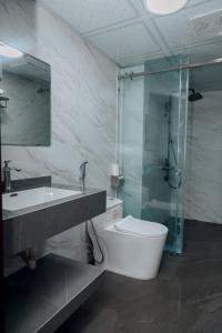 Koupelna v ubytování Trung Huyền Hotel