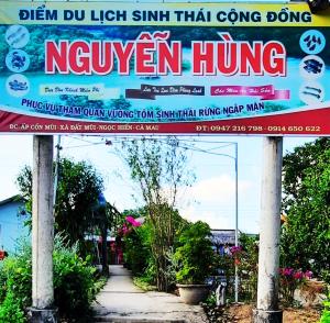 una señal que dice rejuvenecer viviendo en una calle en Homestay Nguyễn Hùng en Xóm Rạch Tàu