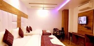 Postel nebo postele na pokoji v ubytování Hotel True Stay at New Delhi Railway Station