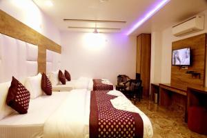 Postel nebo postele na pokoji v ubytování Hotel True Stay at New Delhi Railway Station
