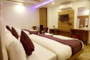 Postel nebo postele na pokoji v ubytování Hotel True Stay at New Delhi Railway Station