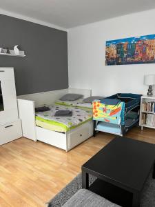 Postel nebo postele na pokoji v ubytování Ubytování Mája