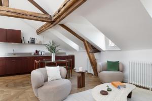 Χώρος καθιστικού στο Pick A Flat Serviced Apartment in Cité - Notre Dame