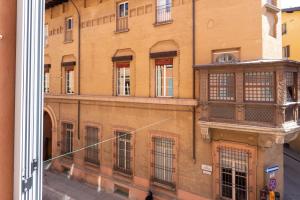 a view of a building from a window at Realkasa Urbana Luxury Apt in Bologna