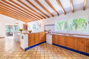 A kitchen or kitchenette at Finca Santa Maria Near Palma
