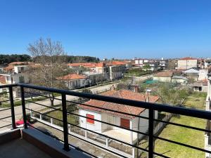 a view from the balcony of the apartment at Woodstay Apartments in Orestiada
