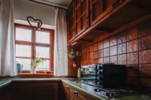 Kuchyň nebo kuchyňský kout v ubytování Ferienwohnung Graf Heinrich