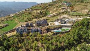 an aerial view of a house on a hill at SYLVAN RESORTS - Mountain View in Solan