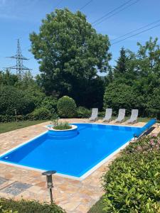 בריכת השחייה שנמצאת ב-Luxury Green Villa או באזור