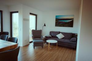 Ruang duduk di Ferienhaus SeeZeit