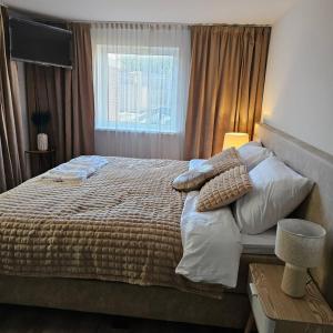 Postel nebo postele na pokoji v ubytování One bedroom apartement with terrace and wifi at Lisse