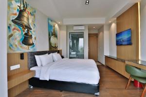Letto o letti in una camera di Lakhey Hotel
