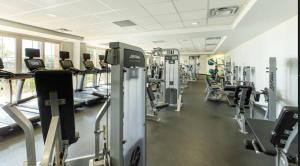 Das Fitnesscenter und/oder die Fitnesseinrichtungen in der Unterkunft The Exclusive Marriott's Newport Coast Villas