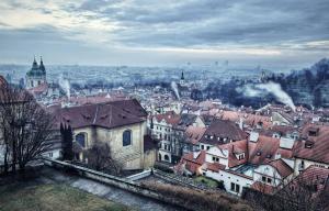 Výhľad na mesto Praha alebo výhľad na mesto priamo z apartmánu