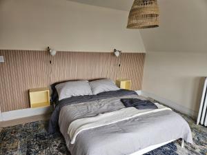 a bedroom with a large bed in a room at Ottawa Downtown Cozy Guesthouse in Ottawa