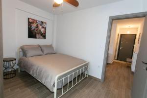 a bedroom with a bed in a room at Plateia Pargis Apartment I in Ioannina