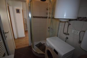 Bilik mandi di Apartments free Alps, massage & wine