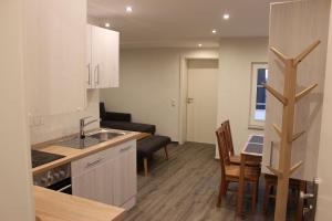 Kuchyň nebo kuchyňský kout v ubytování Ferienhaus Kunz