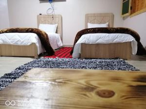 Postel nebo postele na pokoji v ubytování Gite Vanadenite