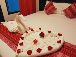 Letto o letti in una camera di Fenix Hotel Machupicchu
